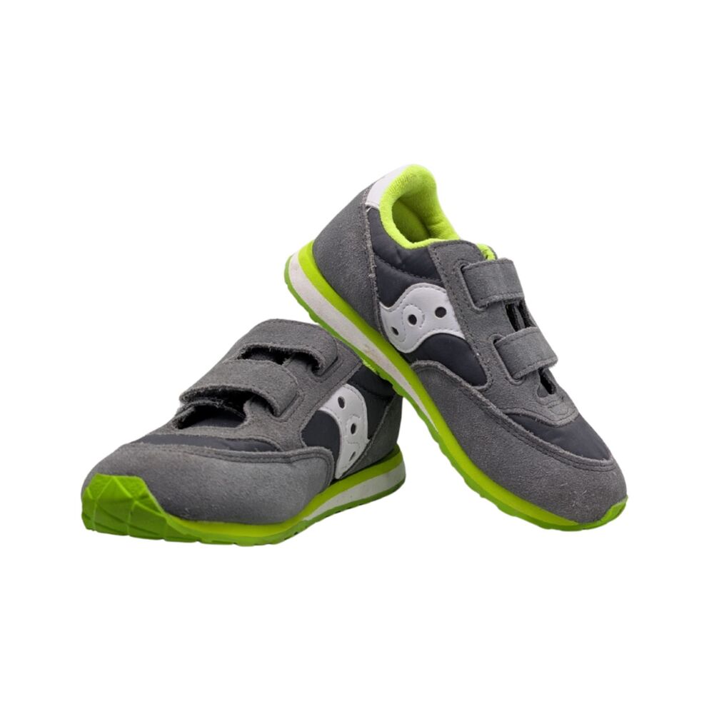 Saucony Jazz HL Gray Lime Sneakers Little Kid Size 11